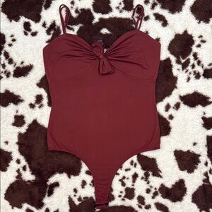 Kids Burgundy One Piece Swimsuit